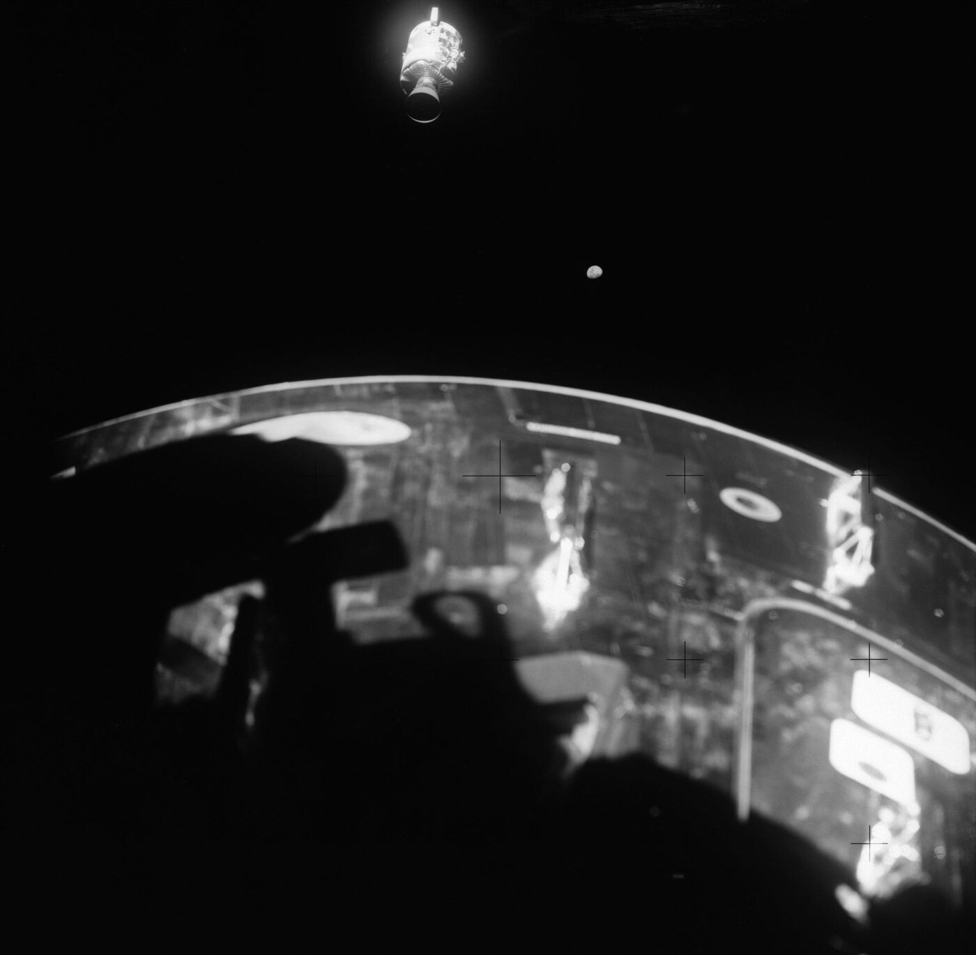 Apollo 13 damaged Service Module after separation near Earth